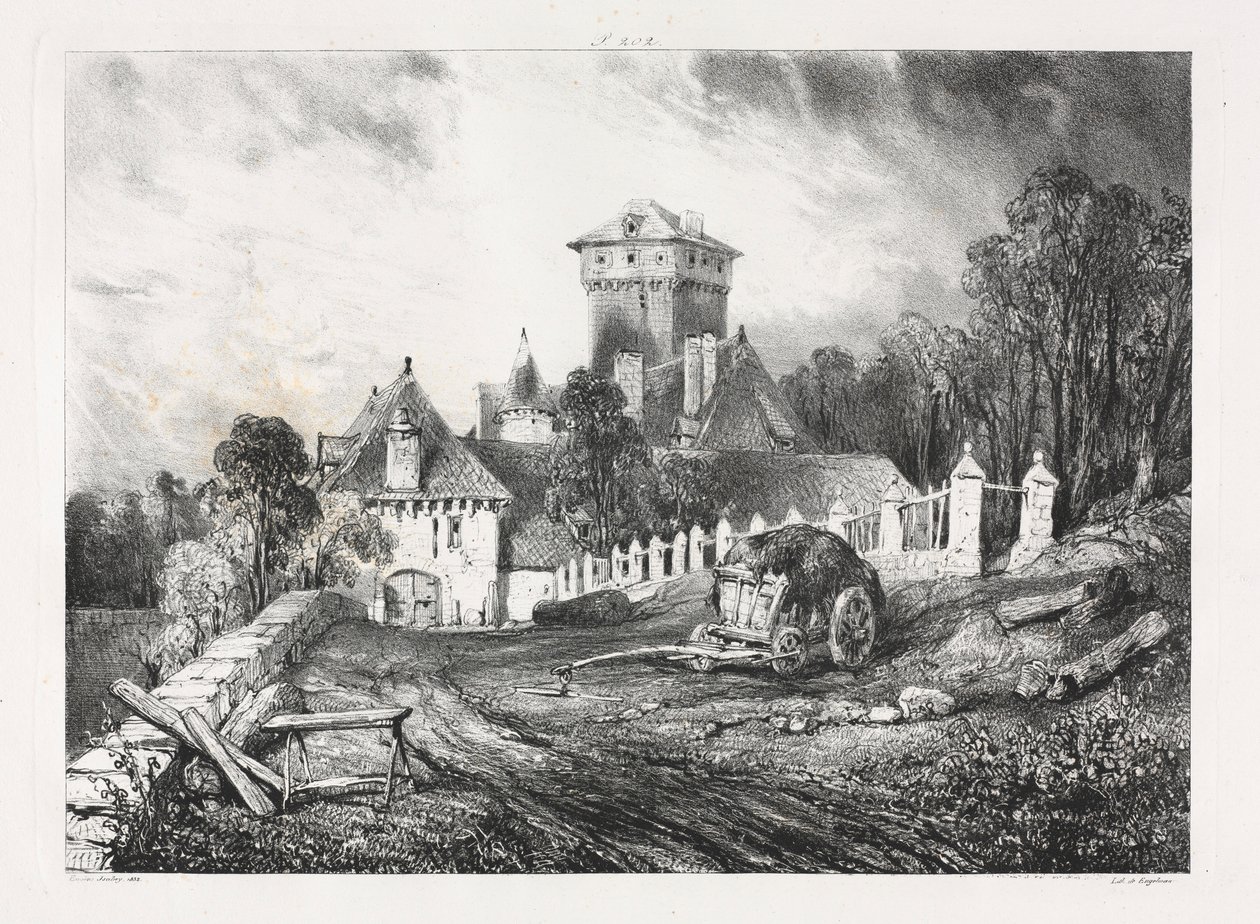 Viagens pitorescas e românticas na antiga França, Auvergne ..., 1832. de Eugene Isabey
