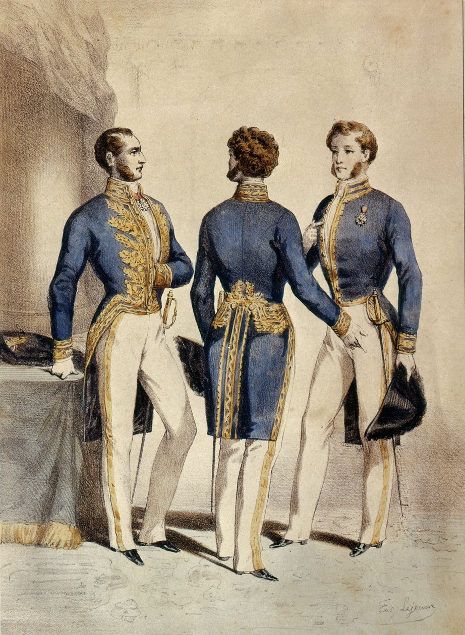 Conselho do Estado, Uniformes do Vice-Presidente, Conselheiro e do Master of Requests, 1853 de Eugene Joseph Lejeune
