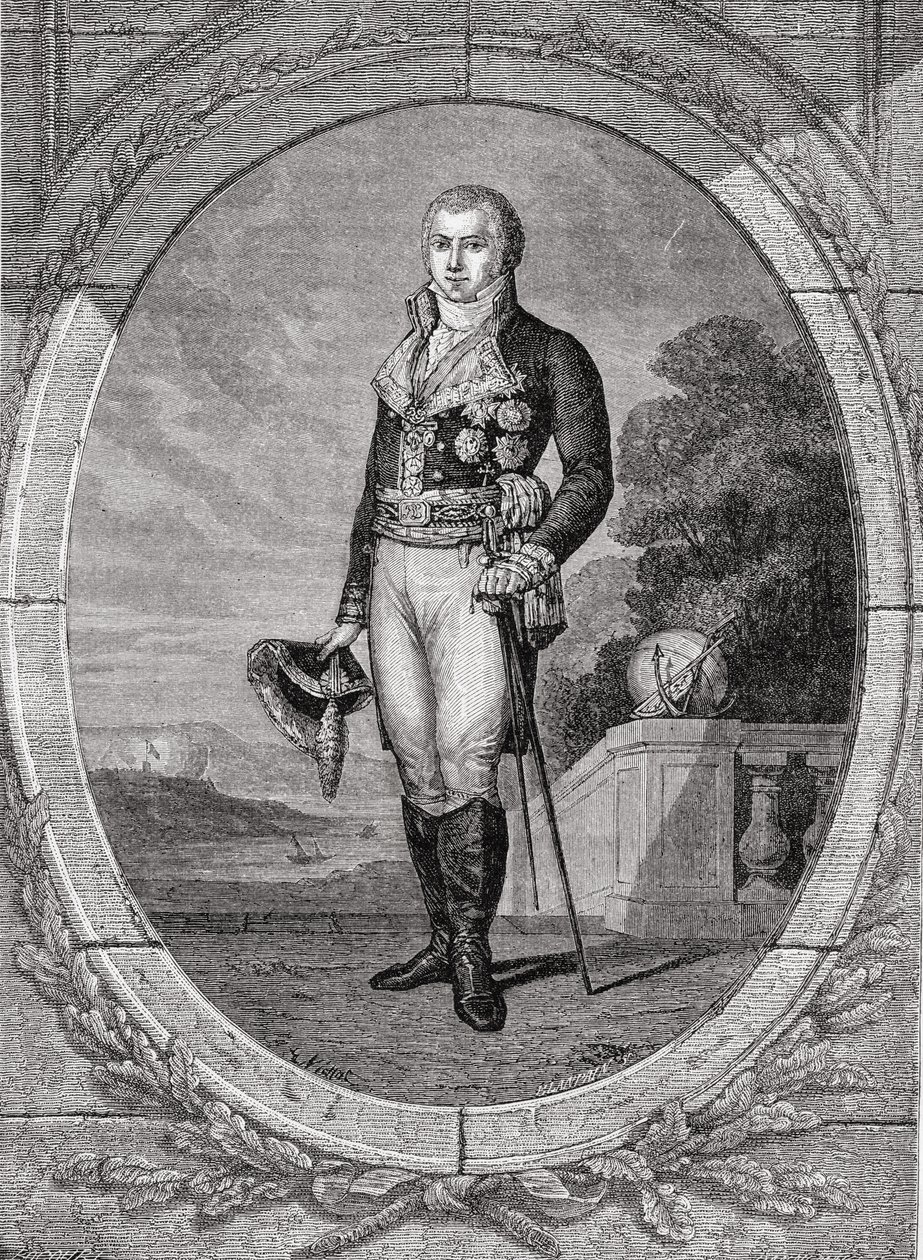 Manuel Godoy e Alvarez de Faria, gravado por Blanpain, de "História da Revolução Francesa" por Louis Blanc (1811-82) de Eugene Joseph Viollat