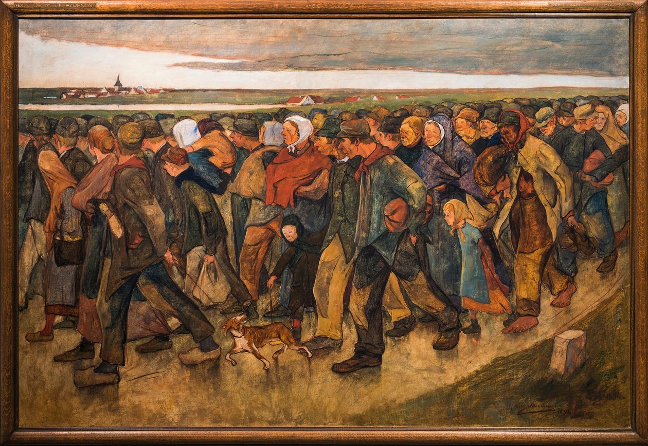 Os emigrantes, de Eugene Laermans (1864-1940) de Eugene Laermans