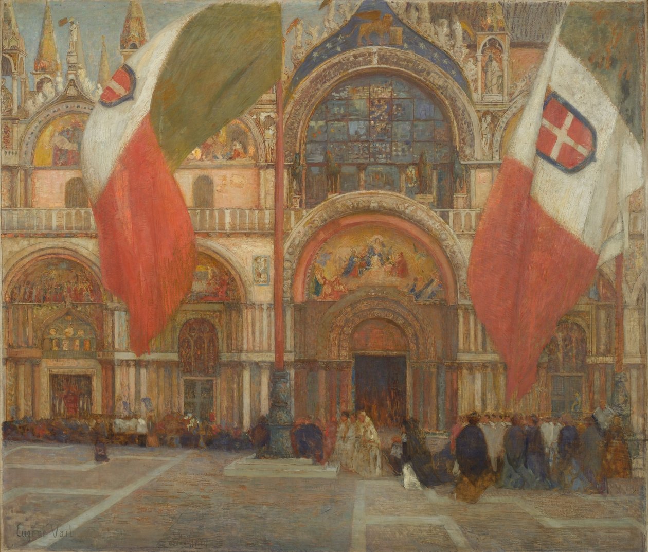 Dia da celebração em Veneza, c.1904 de Eugene Lawrence Vail