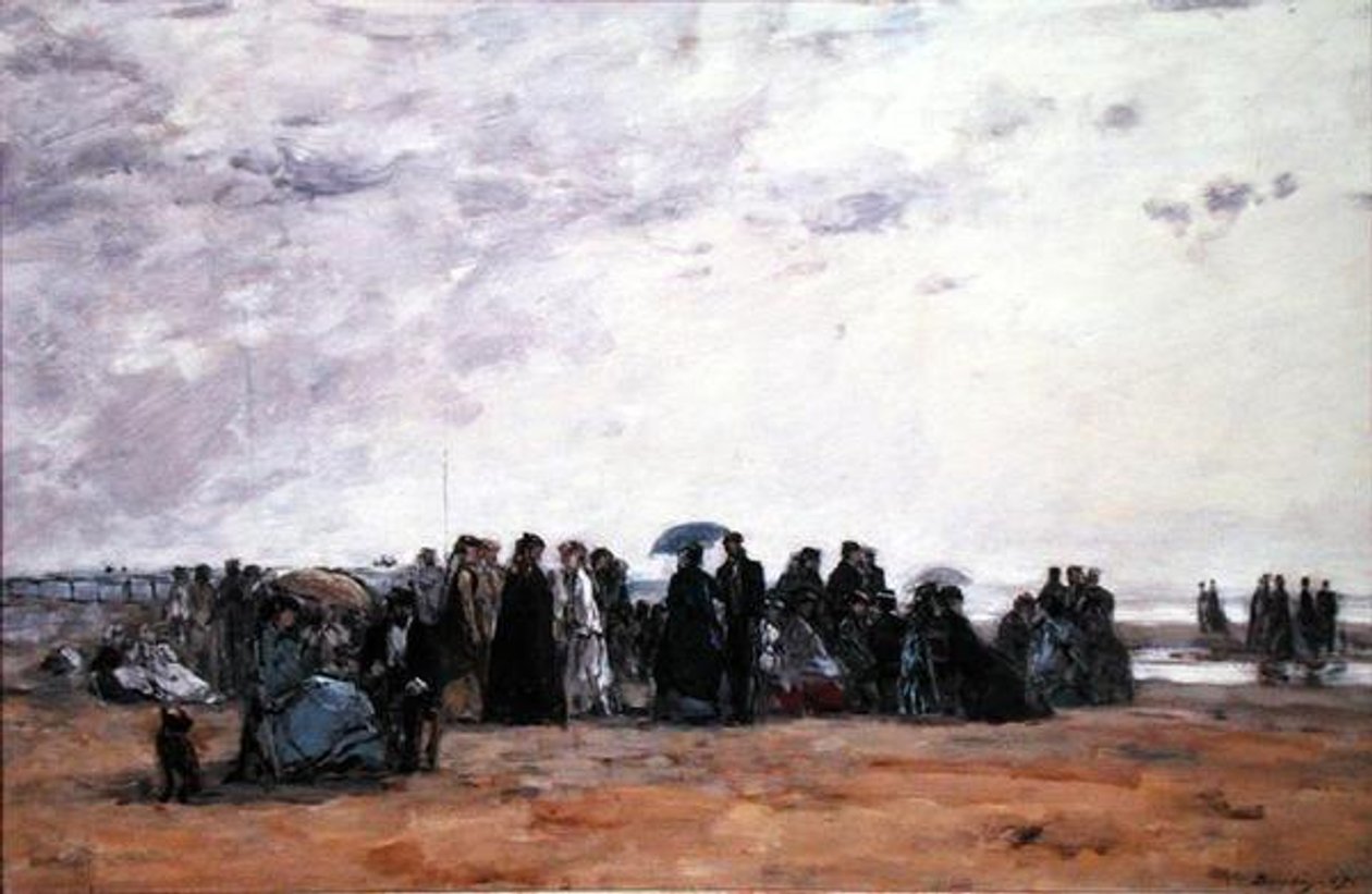 Um local de rega à beira-mar de Eugene Louis Boudin