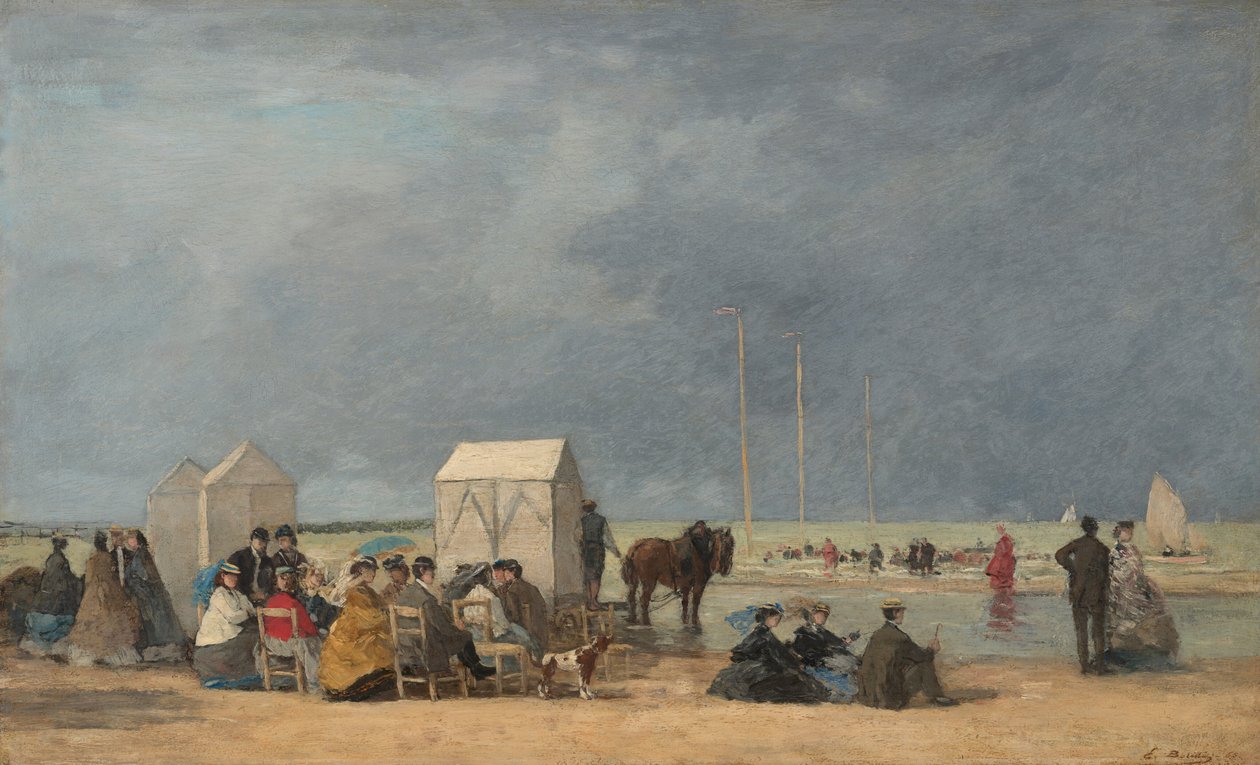 Hora do banho em Deauville de Eugene Louis Boudin