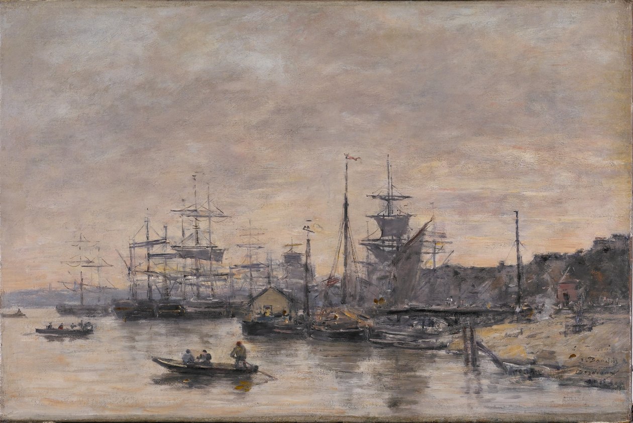 Bordéus, o porto de Eugene Louis Boudin