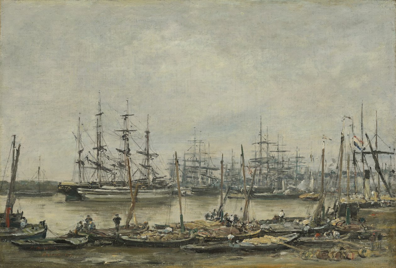 Bordéus, Quais 1874 de Eugene Louis Boudin