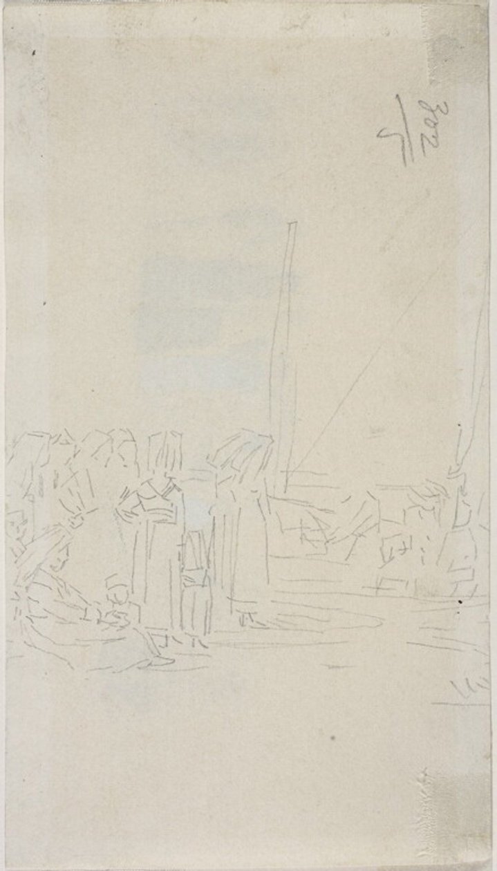 Mulheres bretãs na praia de Eugene Louis Boudin