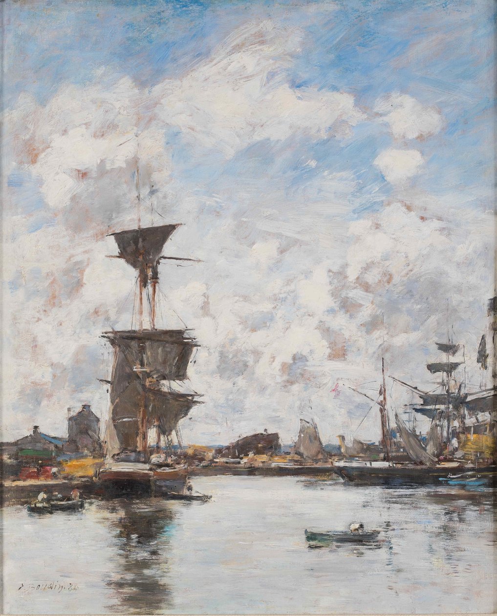 Deauville. Le Bassin, 1884. de Eugene Louis Boudin