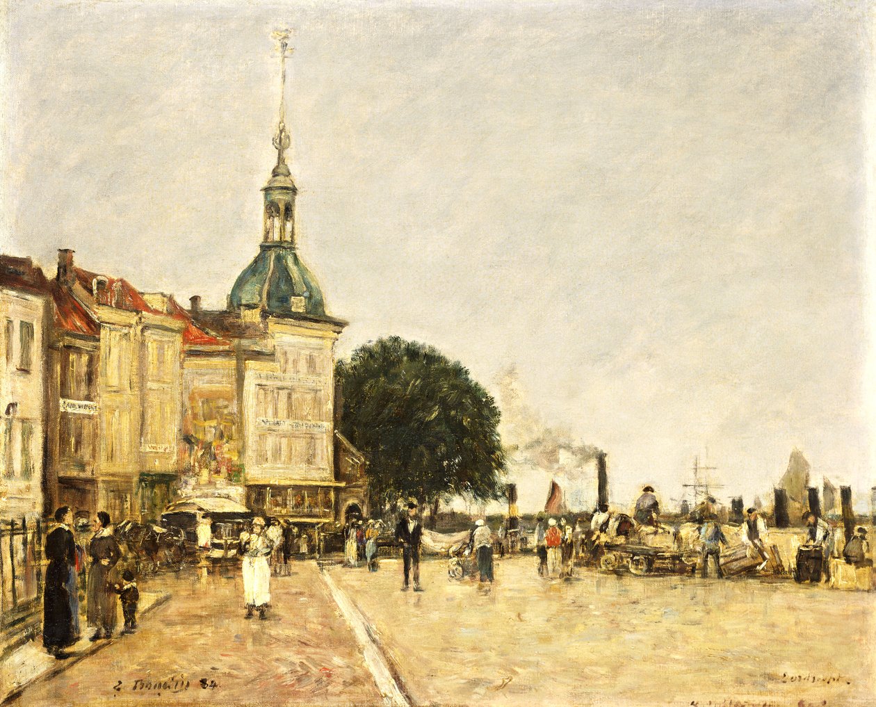 Dordrecht, La Ville, 1884 de Eugene Louis Boudin