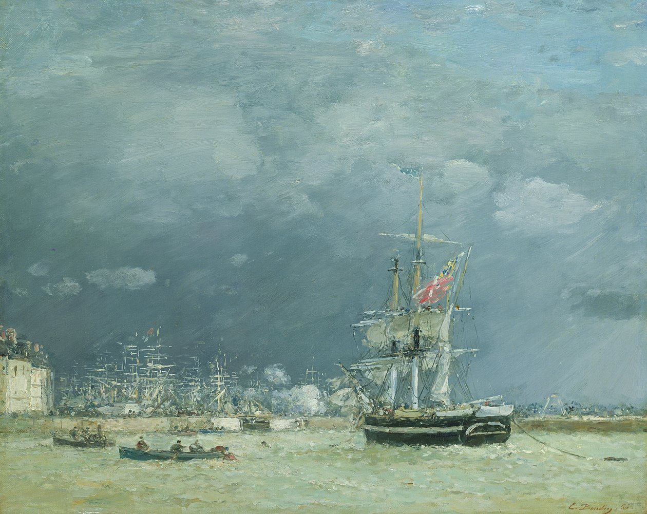 Noite, Le Havre, 1866 de Eugene Louis Boudin