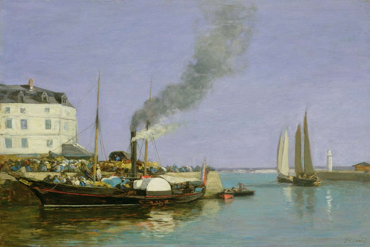 Honfleur, 1854-57 de Eugene Louis Boudin