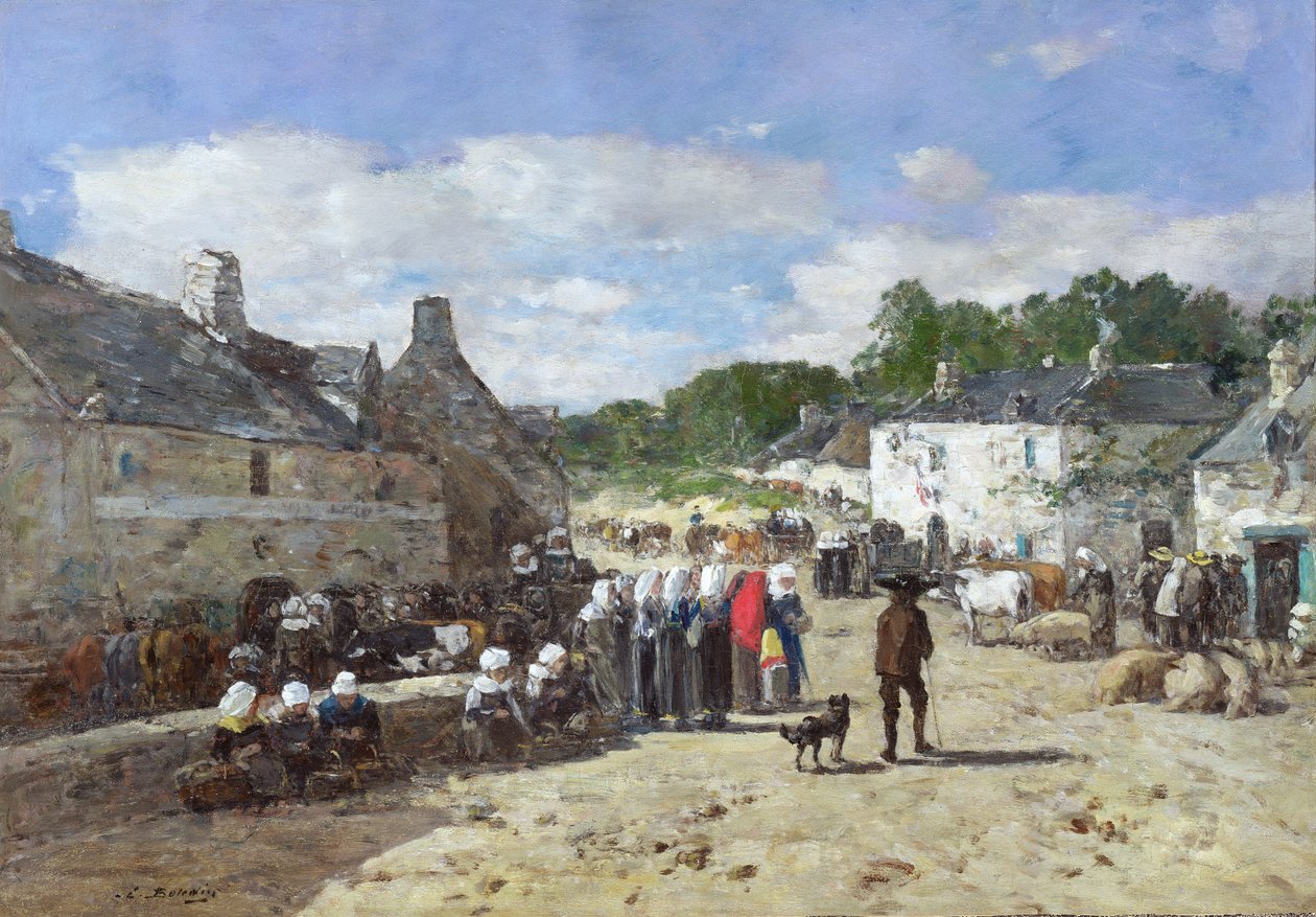 La Fete, c.1865 de Eugene Louis Boudin