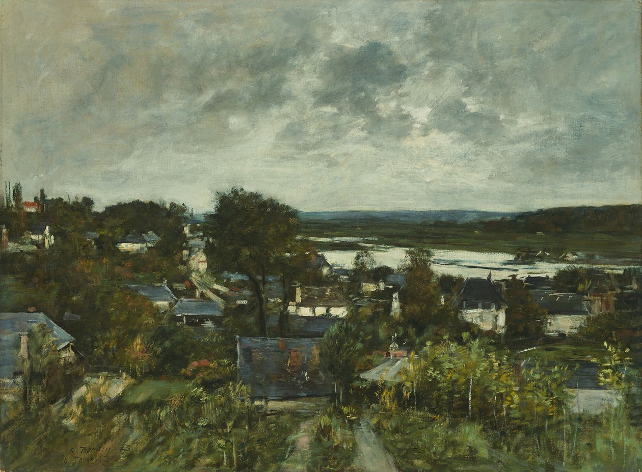 La Touques perto de Deauville de Eugene Louis Boudin