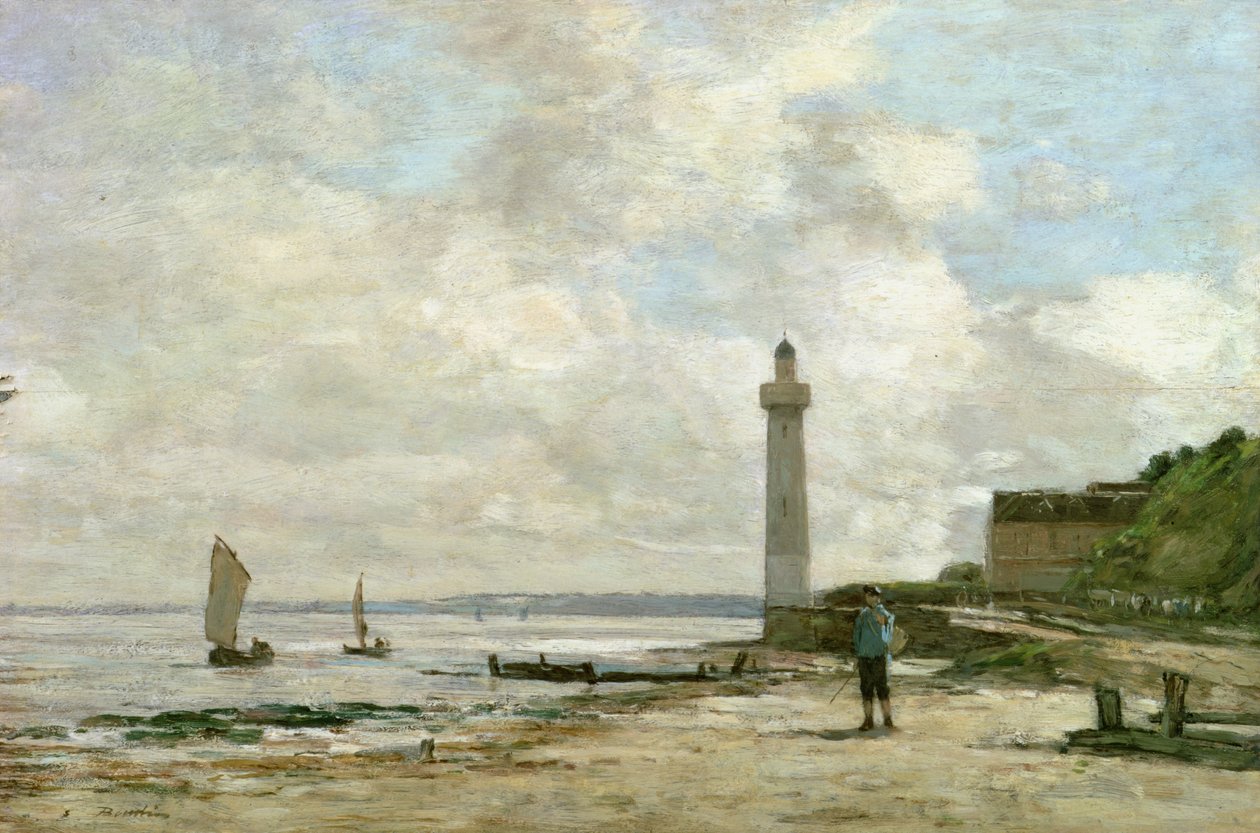 Farol em Honfleur, 1864-66 de Eugene Louis Boudin