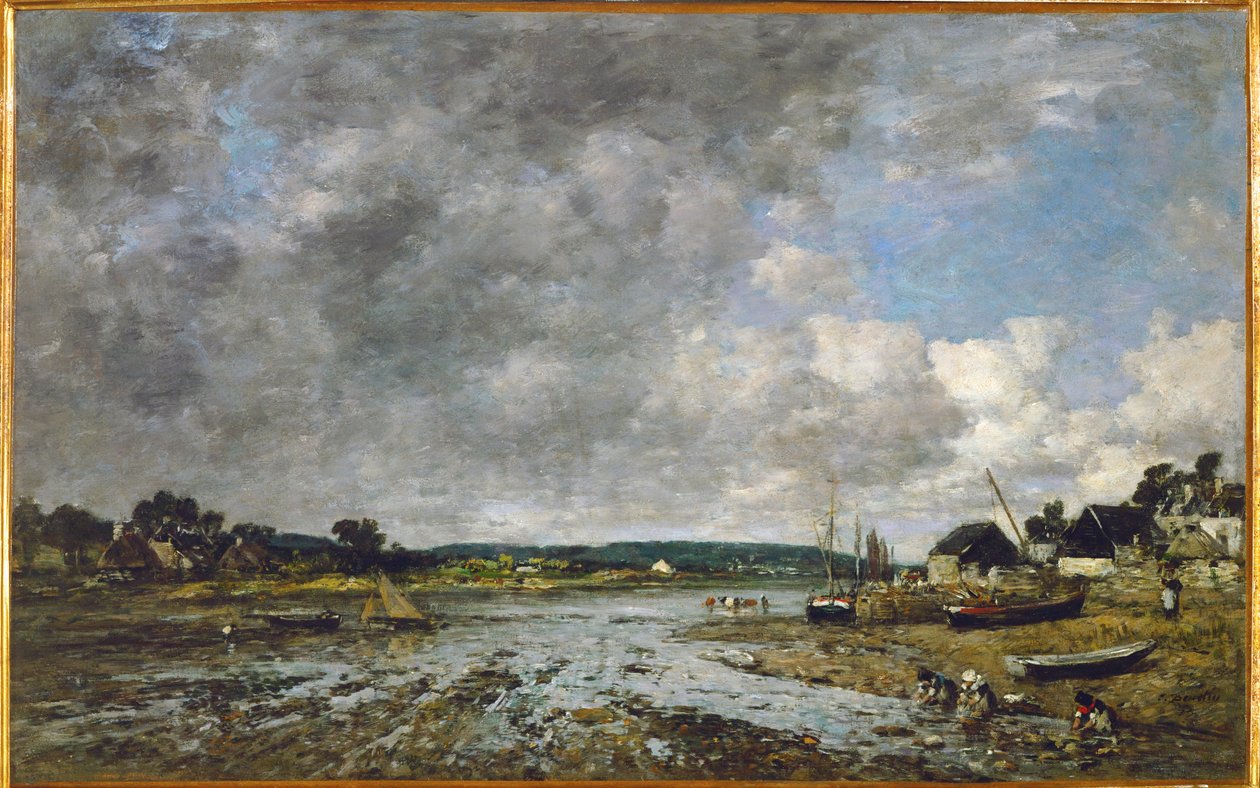 Norman Lavadeiras na praia de Eugene Louis Boudin