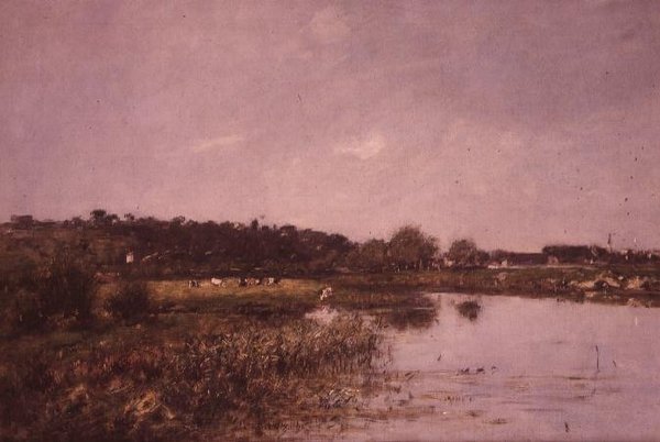 Sobre as margens do Touques de Eugene Louis Boudin