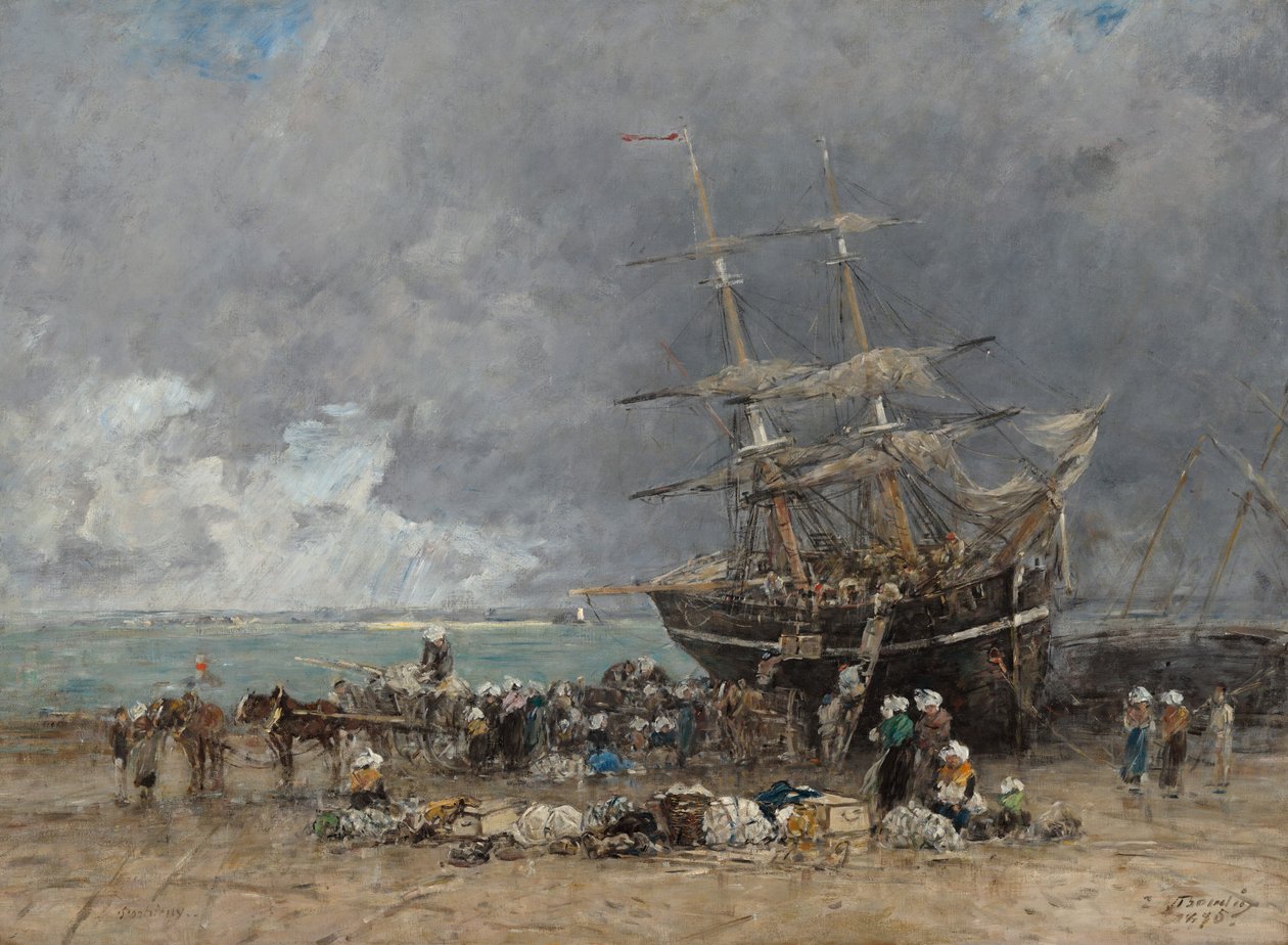 Regresso da Terre-Neuvier de Eugene Louis Boudin