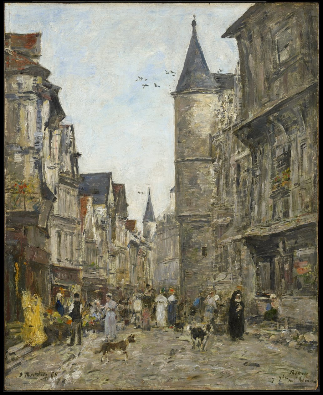 Rue Saint-Romain, Ruão de Eugene Louis Boudin