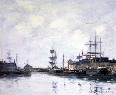 A Bacia em Fecamp de Eugene Louis Boudin