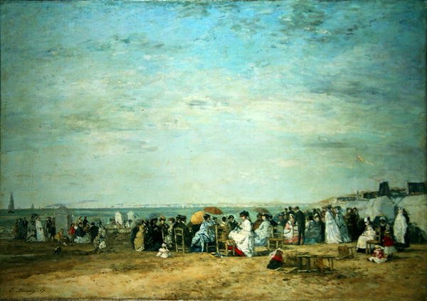 A praia de Eugene Louis Boudin