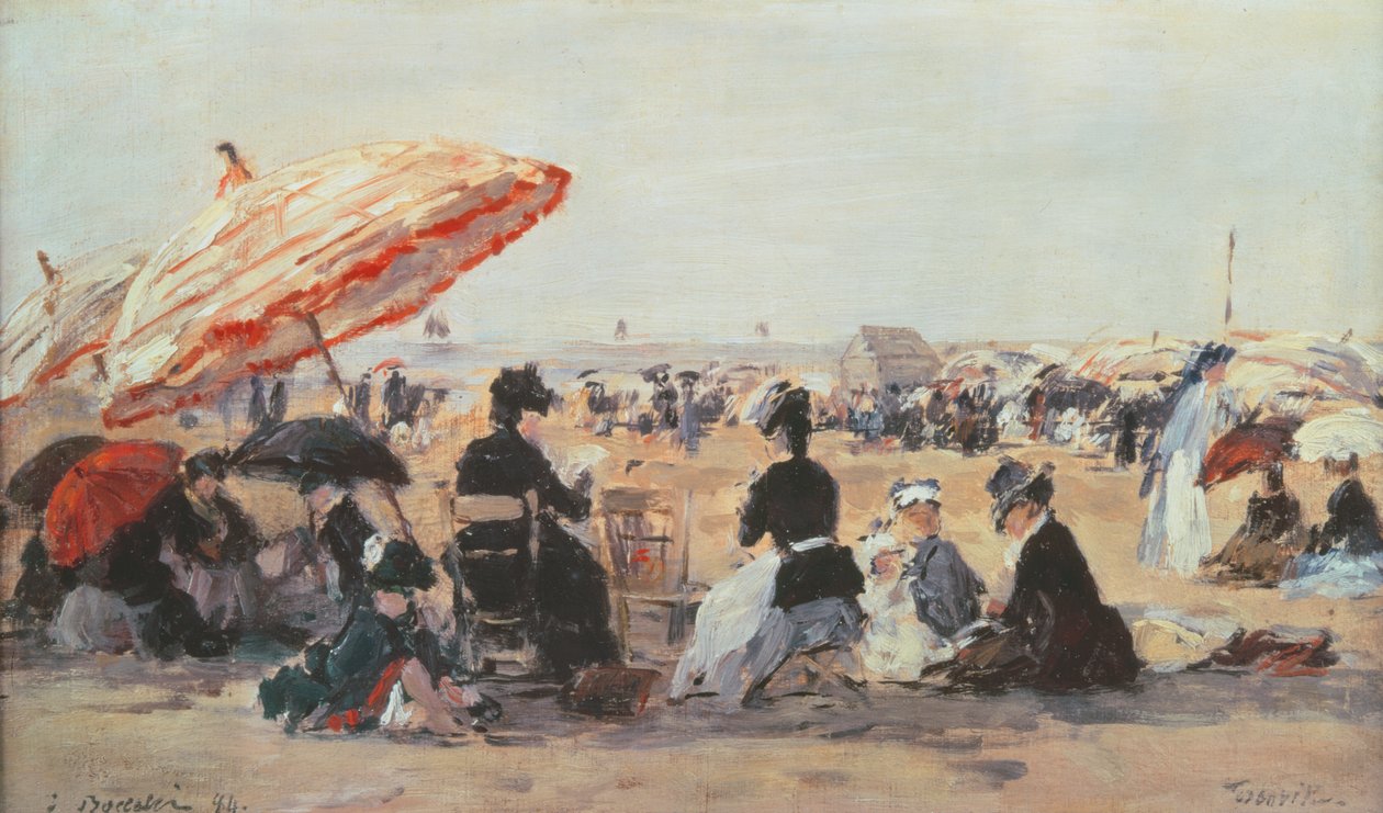 A praia de Eugene Louis Boudin