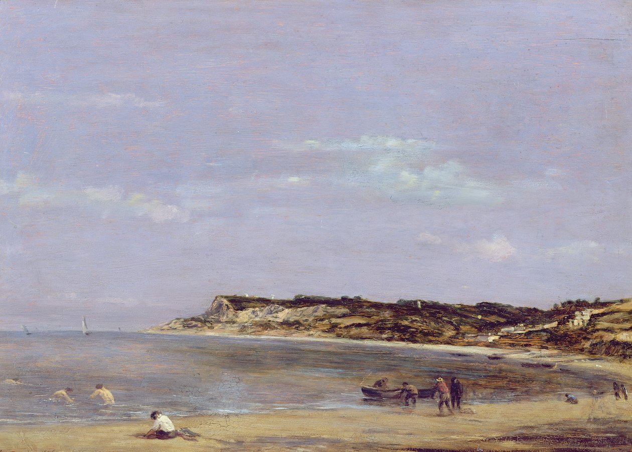 A costa em La Heve, 1856 de Eugene Louis Boudin