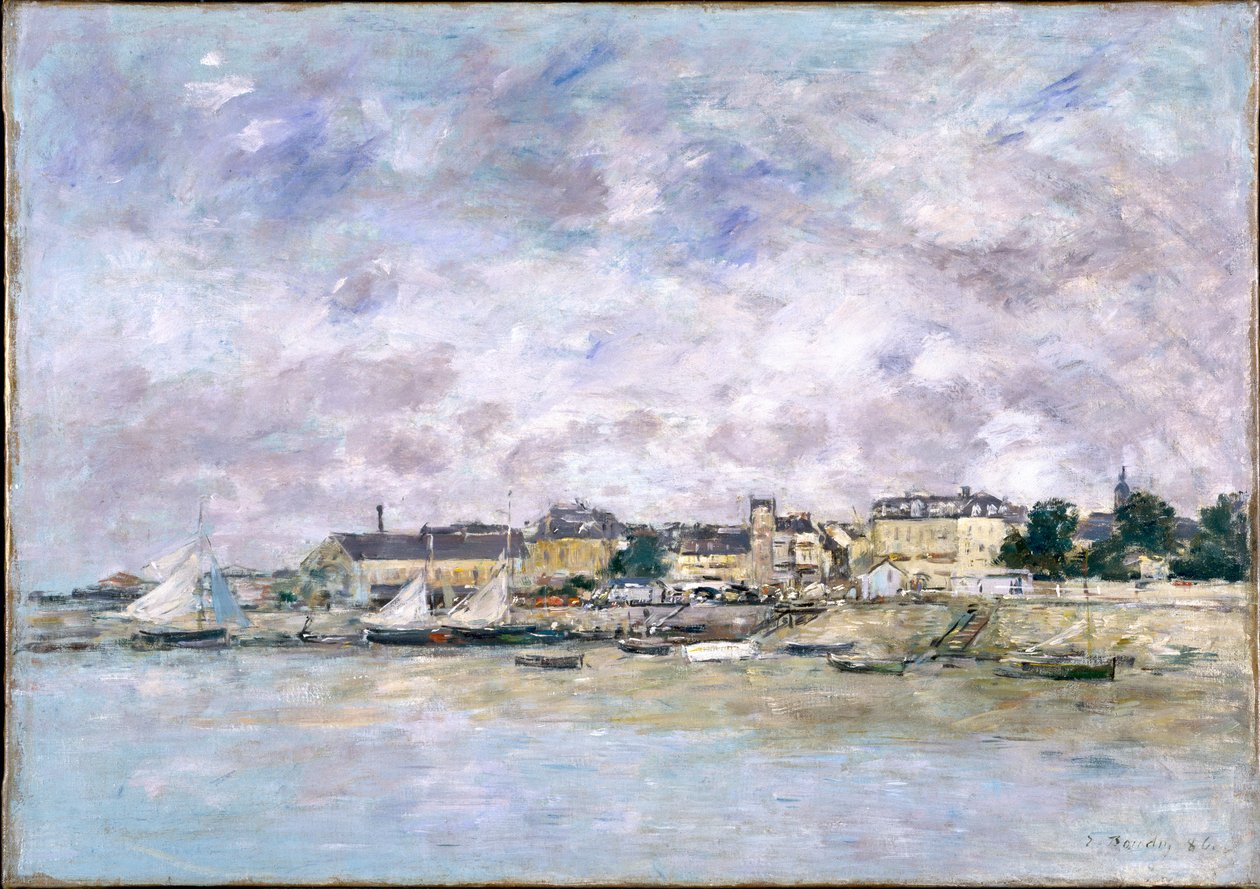 O porto, Trouville, 1886 de Eugene Louis Boudin
