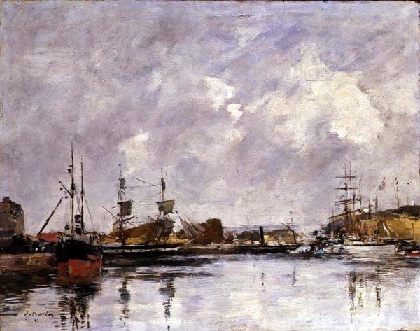 O Porto de Dunquerque de Eugene Louis Boudin