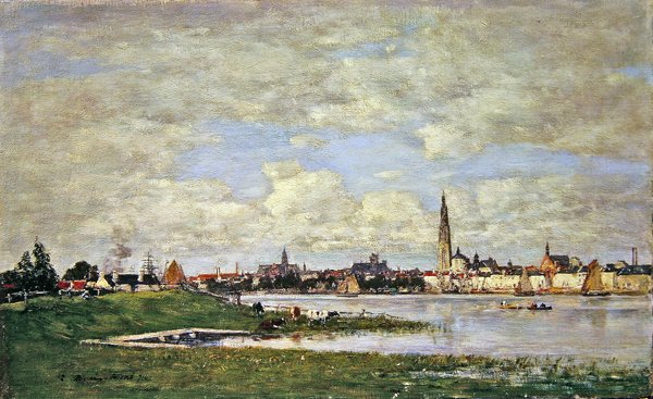 Os Tete-de-Flandres em Antuérpia de Eugene Louis Boudin