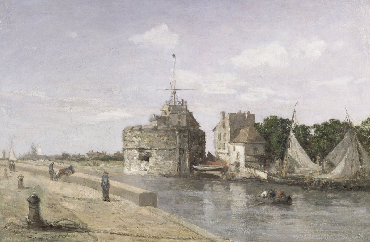 A Torre de Francisco I em Le Havre, c.1854 de Eugene Louis Boudin