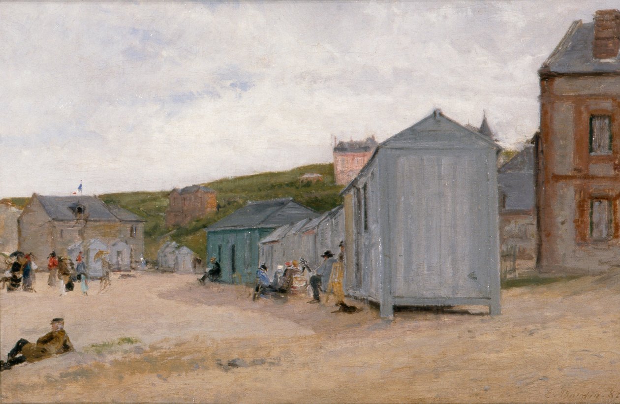 Trouville, c.1895 (óleo sobre tela) de Eugene Louis Boudin