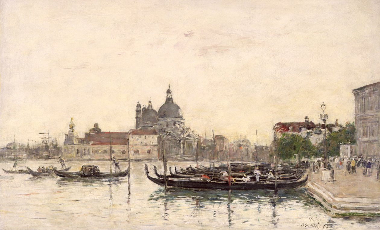 Veneza, o Molo de Eugene Louis Boudin
