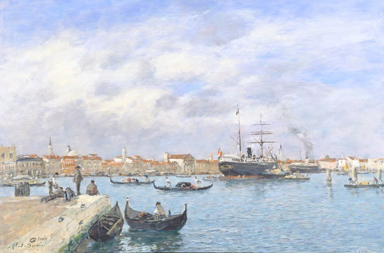 Vista de Veneza, 1895 de Eugene Louis Boudin