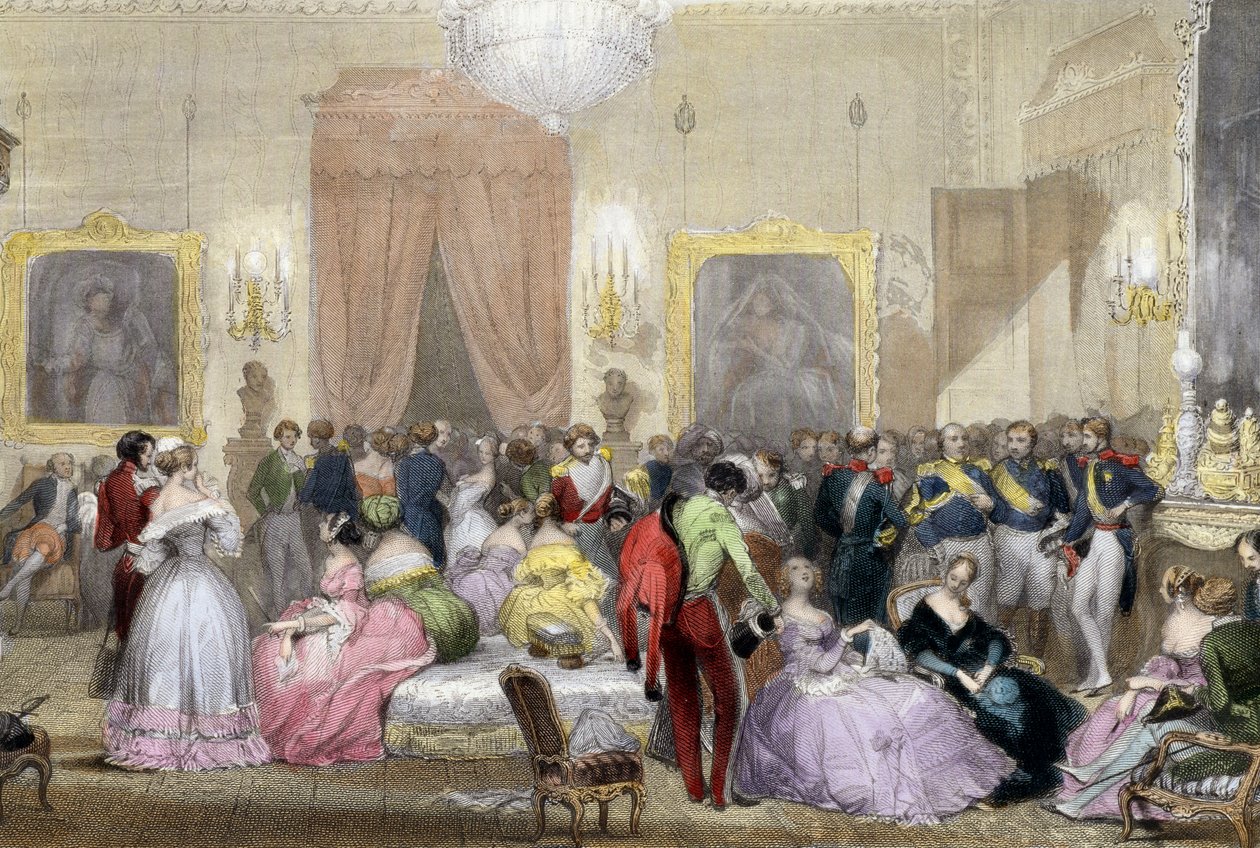Noite em casa dos Duques de Orleans de Eugene Louis Lami