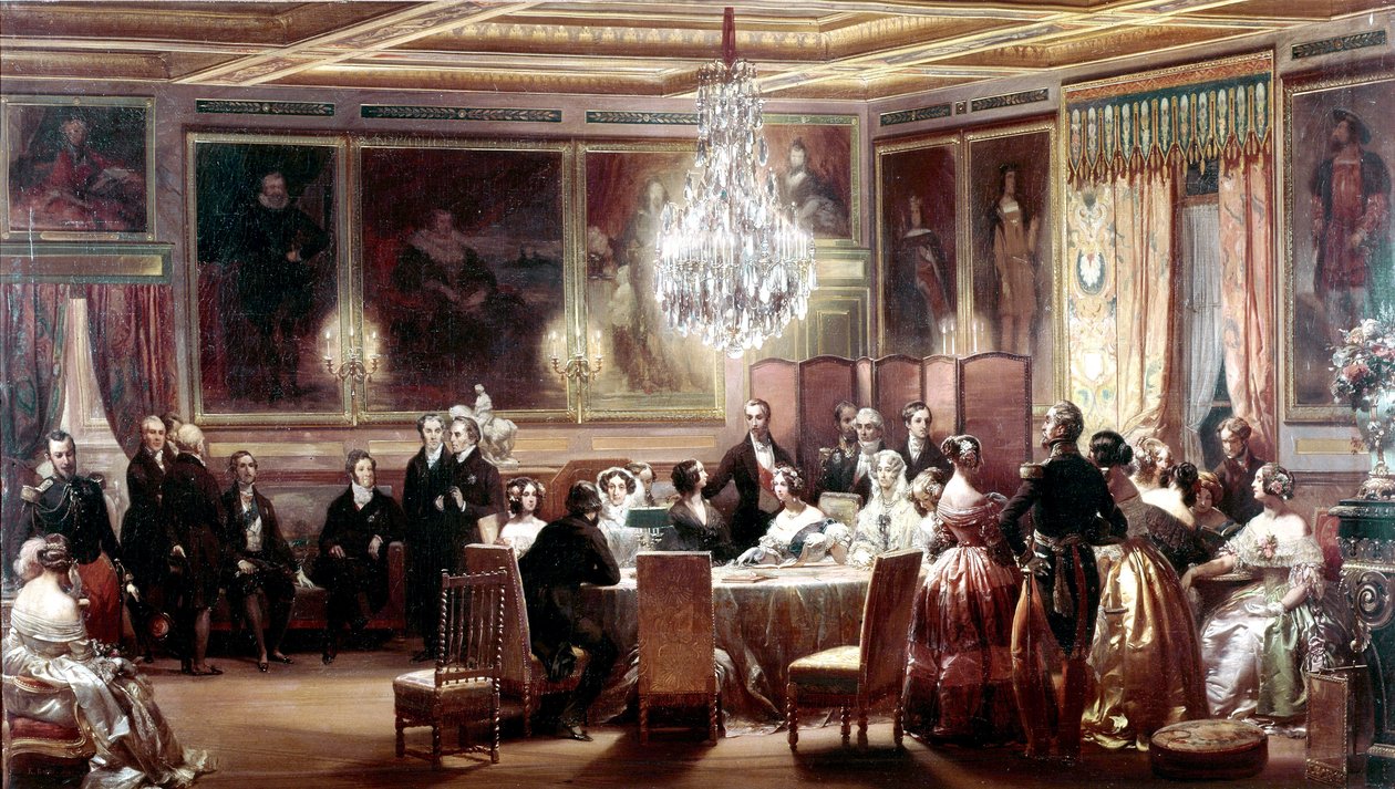 Recepção em honra da Rainha Vitória e do Príncipe Alberto no Chateau d
