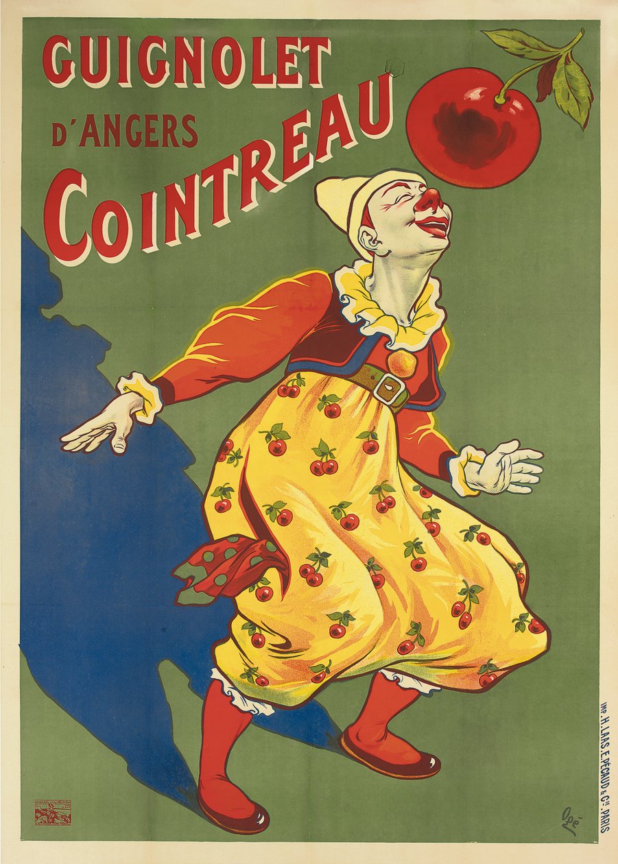 Cartaz de propaganda do Cointreau de Guignolet, c.1900 (litografia colorida) de Eugene Oge