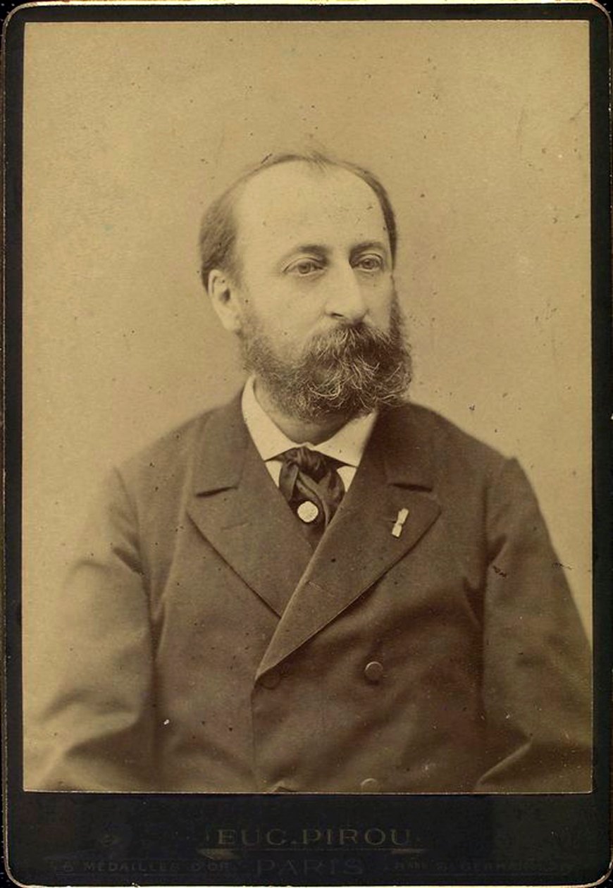 Camille Saint-Saens, compositor, maestro, organista e pianista francês, final do século XIX de Eugene Pirou
