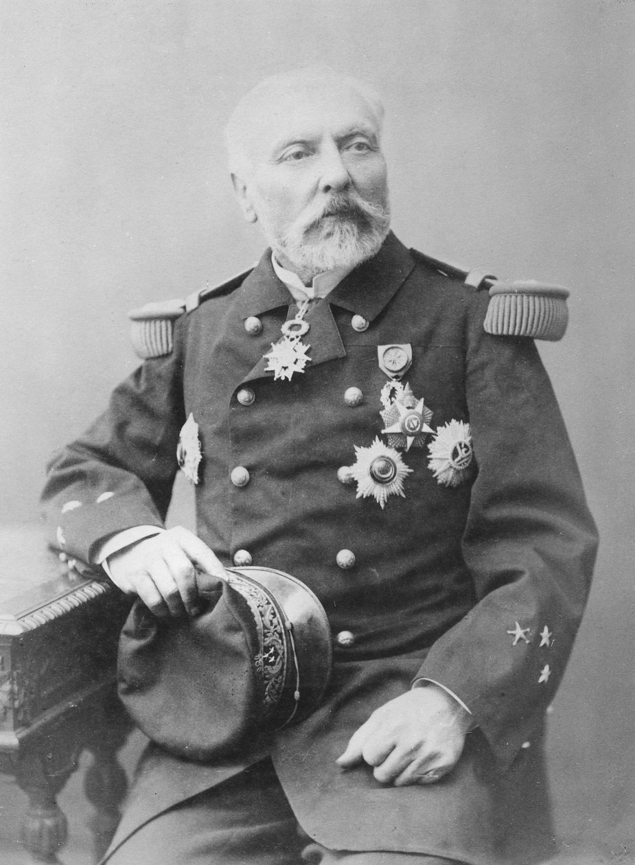 Retrato de Hyacinthe Laurent Théophile Aube de Eugene Pirou