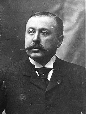 Retrato de Salomon de Gunsburg (foto p - b) de Eugene Pirou