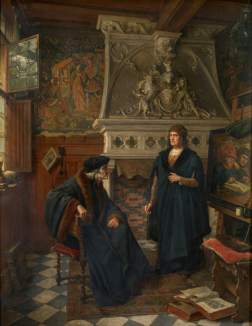 Erasmus e Quentin Matsys de Eugene Siberdt
