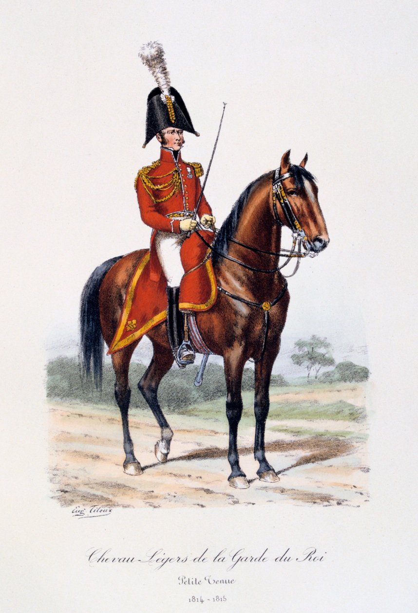 Cavalo Leve da Guarda do Rei, Little Held, 1814-15 de Eugene Titeux