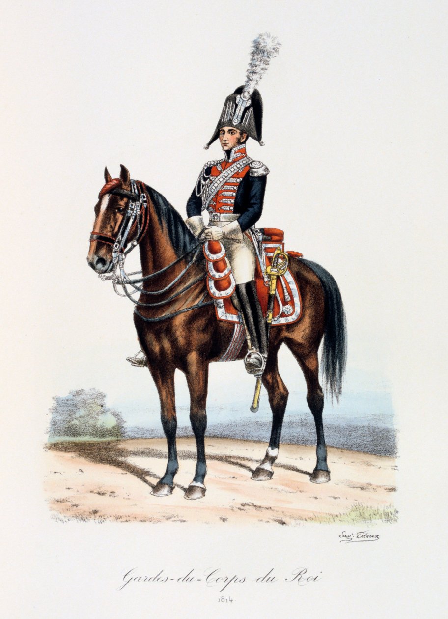 Guarda-costas do rei, 1814 de Eugene Titeux