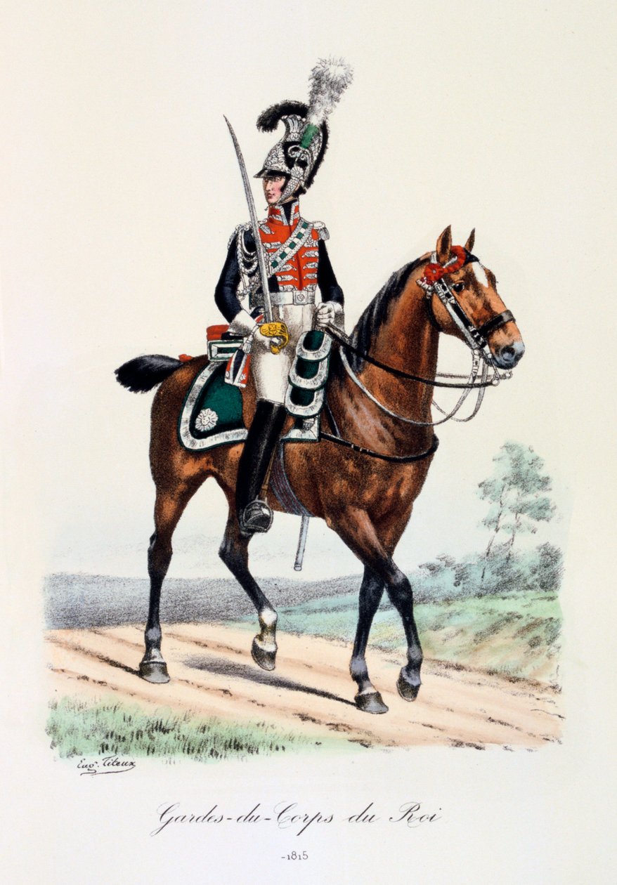 Guarda-costas do rei, 1815 de Eugene Titeux