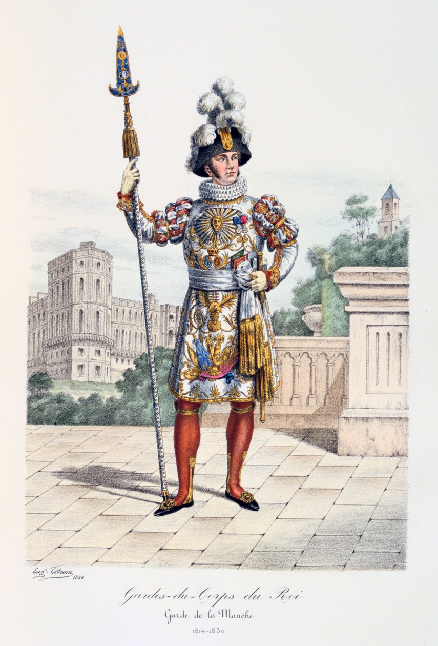 Guardas do rei, guarda do canal, 1814-30 de Eugene Titeux