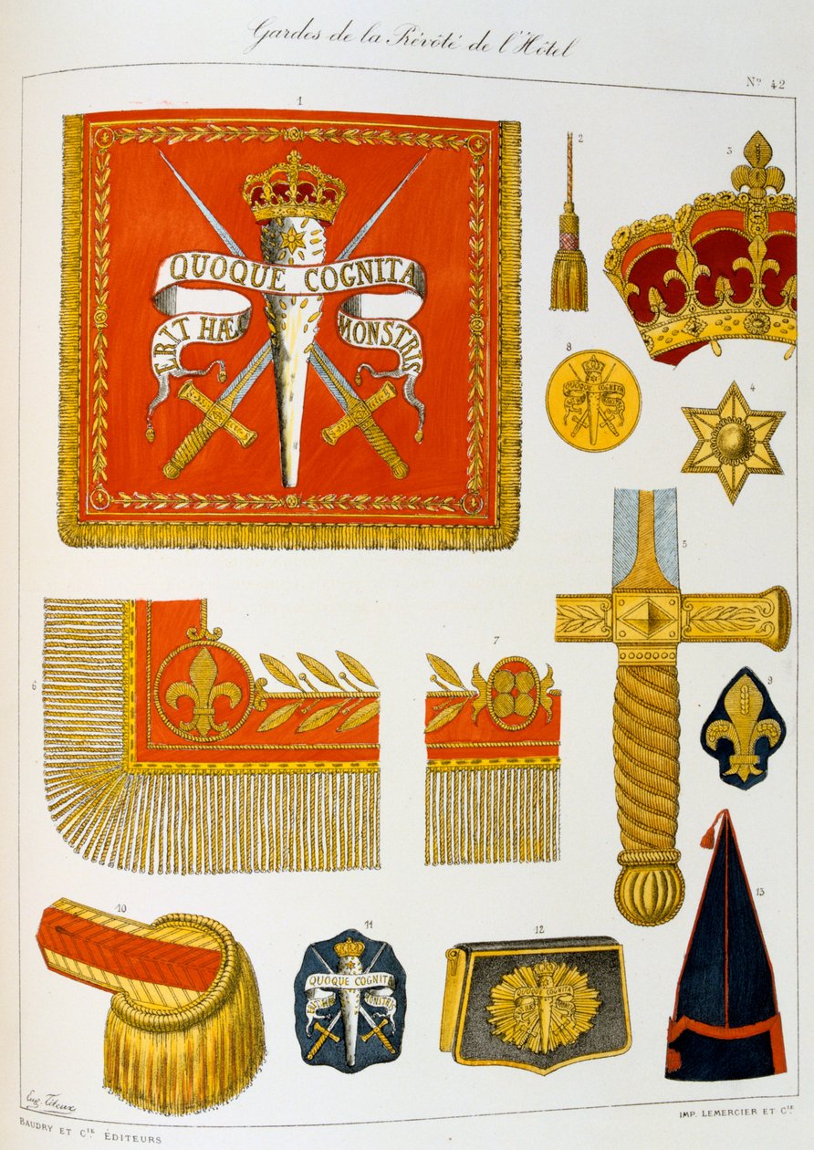 Hotel Prevost Guards, insígnias de Eugene Titeux