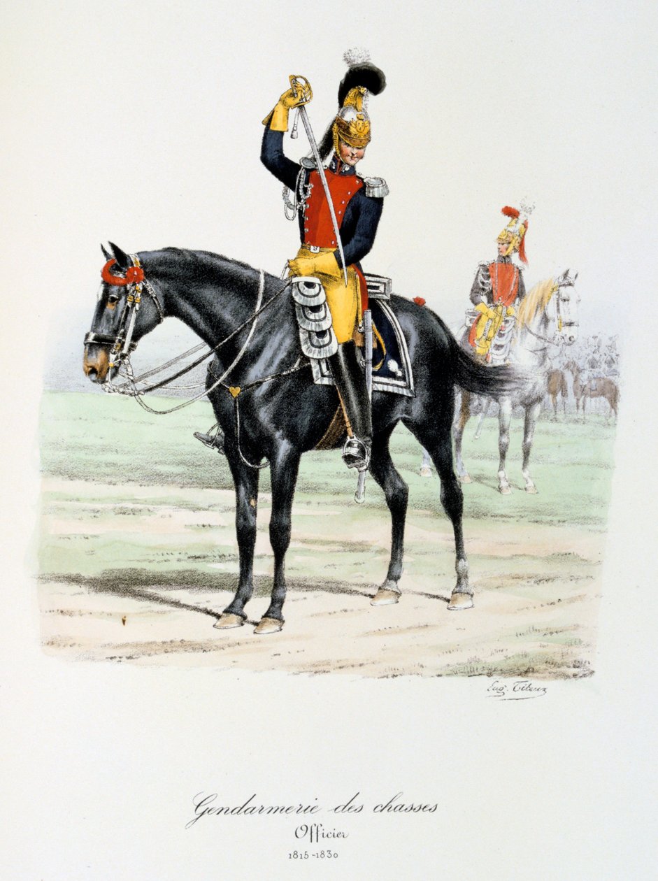 Gendarmerie dos Chasses, 1815-30 de Eugene Titeux