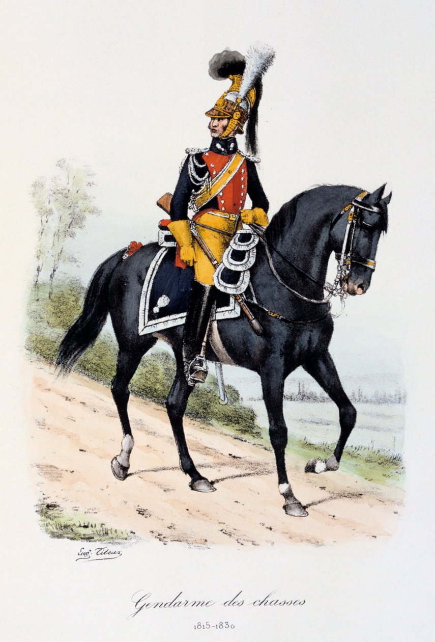 Gendarmes des Chasses, 1815-30 de Eugene Titeux