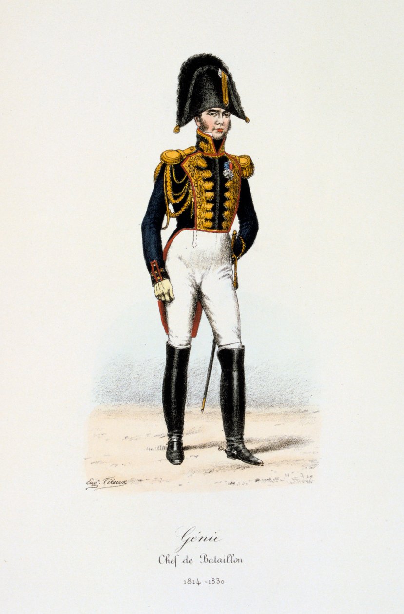 Genie, chefe do batalhão, 1814-30 de Eugene Titeux