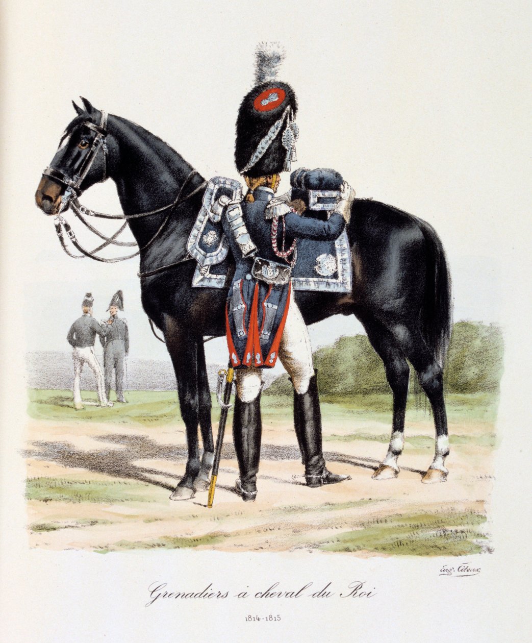 Granadeiros à Cheval du Roi, 1814-15 de Eugene Titeux