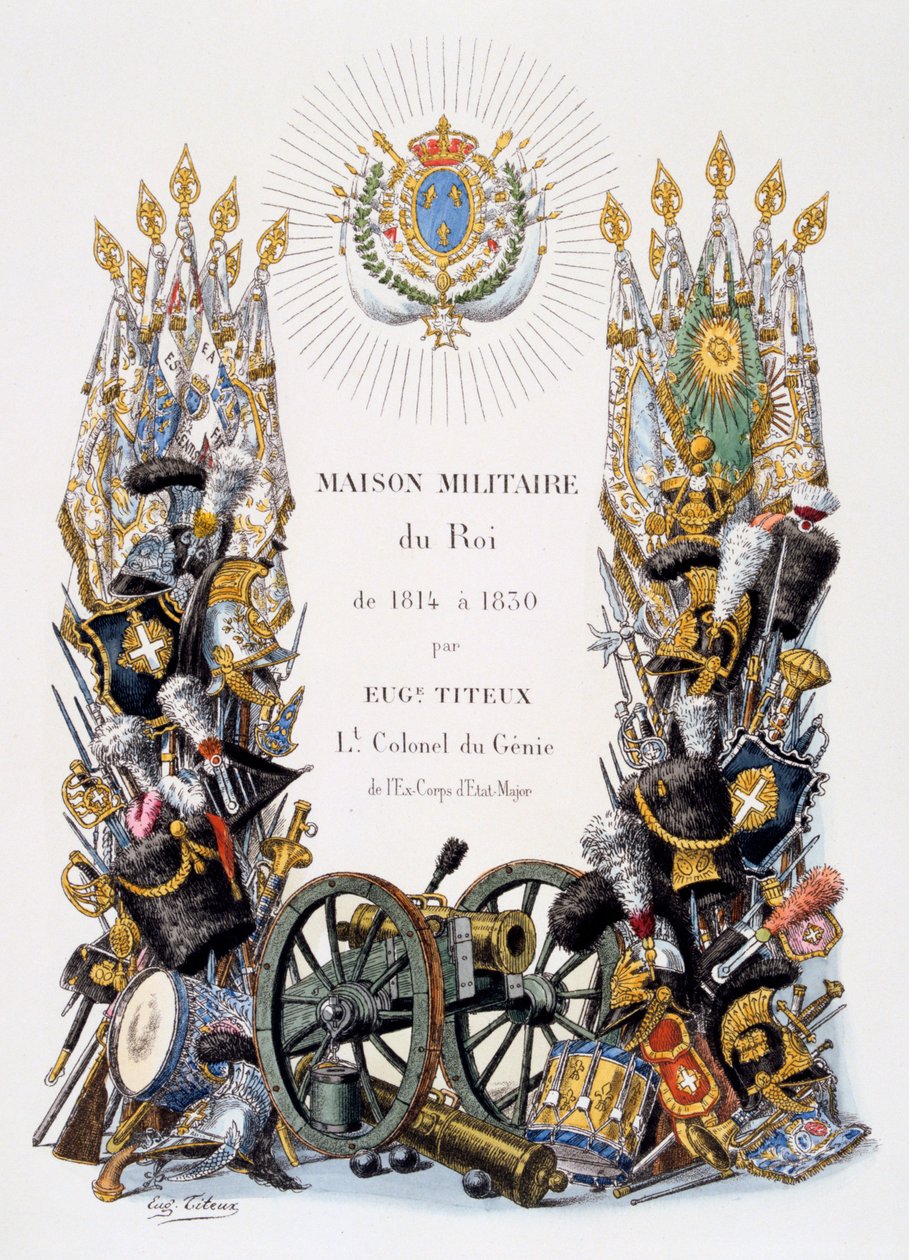 Página de título principal, 1814-1830 de Eugene Titeux
