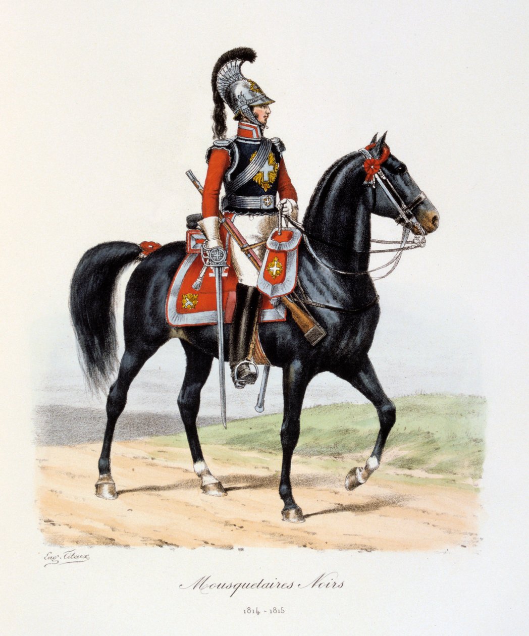 Mosqueteiros Negros, 1814-15 de Eugene Titeux